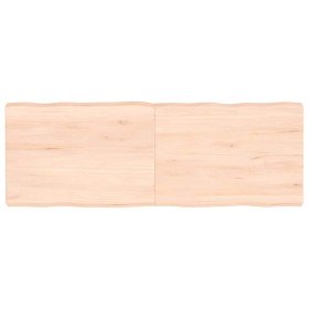 Tablero de mesa madera maciza borde natural 140x50x(2-6) cm Tablero de mesa madera maciza borde natural 140x50x(2-6) cm