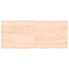Tablero de mesa madera maciza borde natural 140x60x(2-6) cm