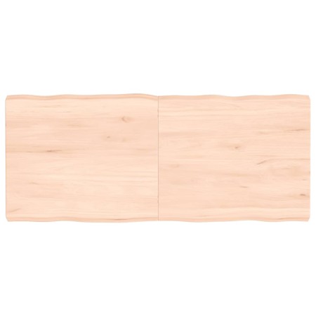 Tablero de mesa madera maciza borde natural 140x60x(2-6) cm