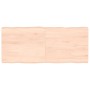 Tablero de mesa madera maciza borde natural 140x60x(2-6) cm