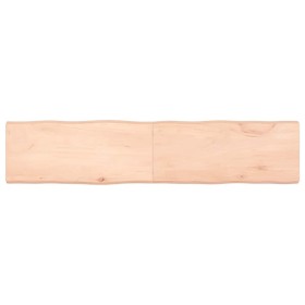 Tablero de mesa madera maciza borde natural 180x40x(2-6) cm Tablero de mesa madera maciza borde natural 180x40x(2-6) cm