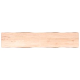 Tablero de mesa madera maciza borde natural 200x40x(2-4) cm Tablero de mesa madera maciza borde natural 200x40x(2-4) cm
