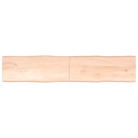 Tablero de mesa madera maciza borde natural 200x40x(2-4) cm Tablero de mesa madera maciza borde natural 200x40x(2-4) cm