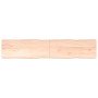 Tablero de mesa madera maciza borde natural 200x40x(2-4) cm en Tableros para mesas | Comprar online en Foro24