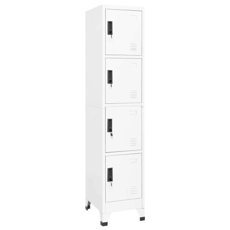 Taquilla de acero blanco 38x45x180 cm