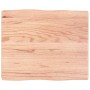 Tablero mesa madera tratada borde natural marrón 60x50x(2-4) cm en Tableros para mesas | Comprar online en Foro24