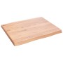 Tablero mesa madera tratada borde natural marrón 60x50x(2-4) cm en Tableros para mesas | Comprar online en Foro24