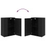 Juego de mueble de TV de 4 piezas 4 pcs Roble negro