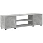 Juego de mueble de TV de 4 piezas 4 pcs Gris hormigón