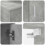 Juego de mueble de TV de 4 piezas 4 pcs Gris hormigón