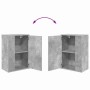 Juego de mueble de TV de 4 piezas 4 pcs Gris hormigón