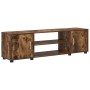 Juego de mueble de TV de 4 piezas 4 pcs roble ahumado