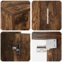 Juego de mueble de TV de 4 piezas 4 pcs roble ahumado