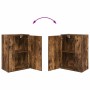 Juego de mueble de TV de 4 piezas 4 pcs roble ahumado