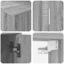 Juego de mueble de TV de 4 piezas 4 pcs Gris sonoma