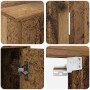 Juego de mueble de TV de 4 piezas 4 pcs Madera antigua