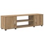 Juego de mueble de TV de 4 piezas 4 pcs Roble artisan