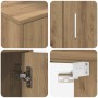 Juego de mueble de TV de 4 piezas 4 pcs Roble artisan