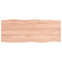 Tablero mesa madera tratada roble borde natural 100x40x2 cm