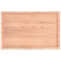 Tablero mesa madera tratada borde natural marrón 100x60x(2-4)cm