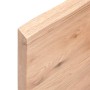 Tablero mesa madera tratada borde natural marrón 100x60x(2-4)cm