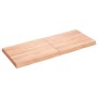 Tablero mesa madera tratada borde natural marrón 120x50x(2-6)cm en Tableros para mesas | Comprar online en Foro24