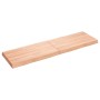 Tablero mesa madera tratada borde natural marrón 140x40x(2-6)cm en Tableros para mesas | Comprar online en Foro24