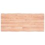 Tablero mesa madera tratada borde natural marrón 140x60x(2-4)cm en Tableros para mesas | Comprar online en Foro24