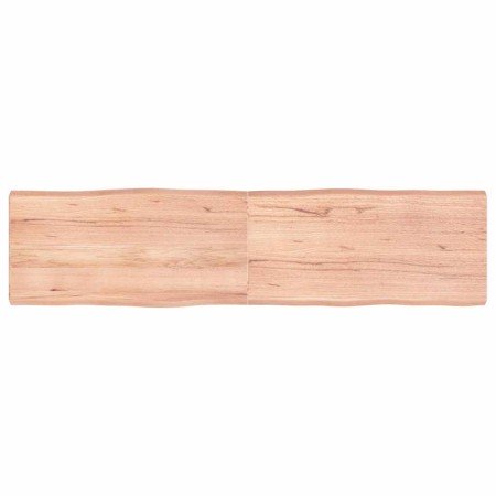 Tablero mesa madera tratada borde natural marrón 160x40x(2-6)cm en Tableros para mesas | Comprar online en Foro24