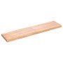 Tablero mesa madera tratada borde natural marrón 160x40x(2-6)cm en Tableros para mesas | Comprar online en Foro24