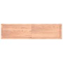 Tablero mesa madera tratada borde natural marrón 160x40x(2-6)cm