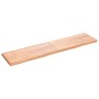 Tablero mesa madera tratada borde natural marrón 200x50x(2-6)cm