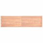 Tablero mesa madera tratada borde natural marrón 200x50x(2-6)cm