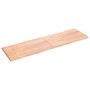 Tablero mesa madera tratada borde natural marrón 200x60x(2-4)cm