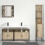 Juego de muebles de baño 4 pcs Roble Sonoma 33 x 33 x 185.5 cm