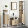 Juego de muebles de baño 4 pcs Roble Sonoma 33 x 33 x 185.5 cm