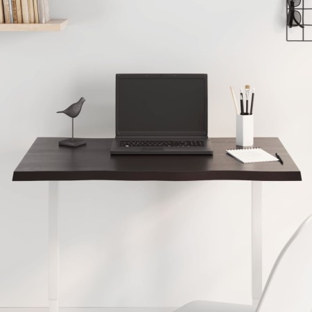 Tablero mesa madera tratada roble borde vivo marrón 80x40x2 cm en Tableros para mesas | Comprar online en Foro24