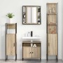 Juego de muebles de baño 4 pcs Roble Sonoma 33 x 33 x 185.5 cm