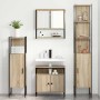 Juego de muebles de baño 4 pcs Roble Sonoma 33 x 33 x 185.5 cm