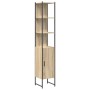 Juego de muebles de baño 4 pcs Roble Sonoma 33 x 33 x 185.5 cm