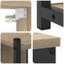 Juego de muebles de baño 4 pcs Roble Sonoma 33 x 33 x 185.5 cm