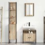Juego de muebles de baño 3 pcs Roble Sonoma 33 x 33 x 185.5 cm