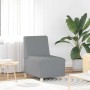 Unidad de Sofá Modular sin Brazos 2 pcs Gris claro