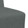 Unidad de Sofá Modular sin Brazos 2 pcs Gris oscuro