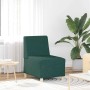 Unidad de Sofá Modular sin Brazos 2 pcs Verde oscuro