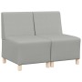 Unidad de Sofá Modular sin Brazos 2 pcs Gris nube