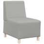 Unidad de Sofá Modular sin Brazos 2 pcs Gris nube