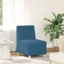 Unidad de Sofá Modular sin Brazos 2 pcs Azul 55 x 74 x 82 cm