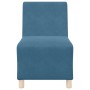 Unidad de Sofá Modular sin Brazos 2 pcs Azul 55 x 74 x 82 cm