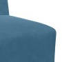 Unidad de Sofá Modular sin Brazos 2 pcs Azul 55 x 74 x 82 cm